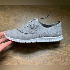 Cole Haan Women’s Zerogrand Stitchlite Wingtip Oxford - Gray Knit